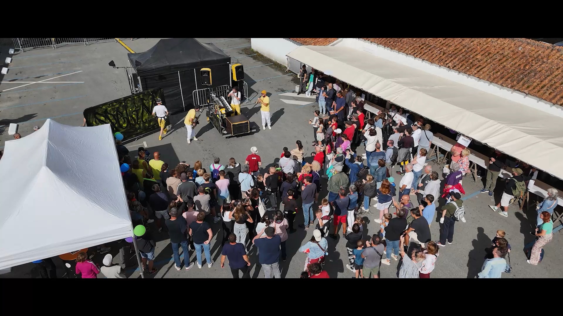 Vue aérienne d'un événement, aftermovie TEC